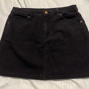 Black corduroy skirt